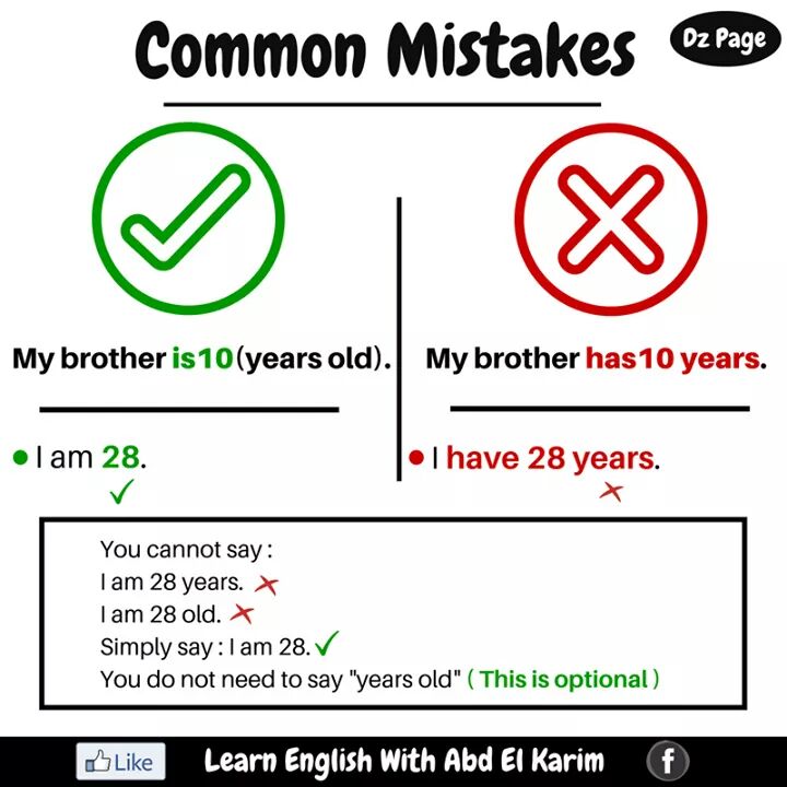 English Clubbers on X: The most common mistakes Learn English   / X