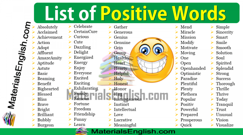 Vocabulary Materials For Learning English