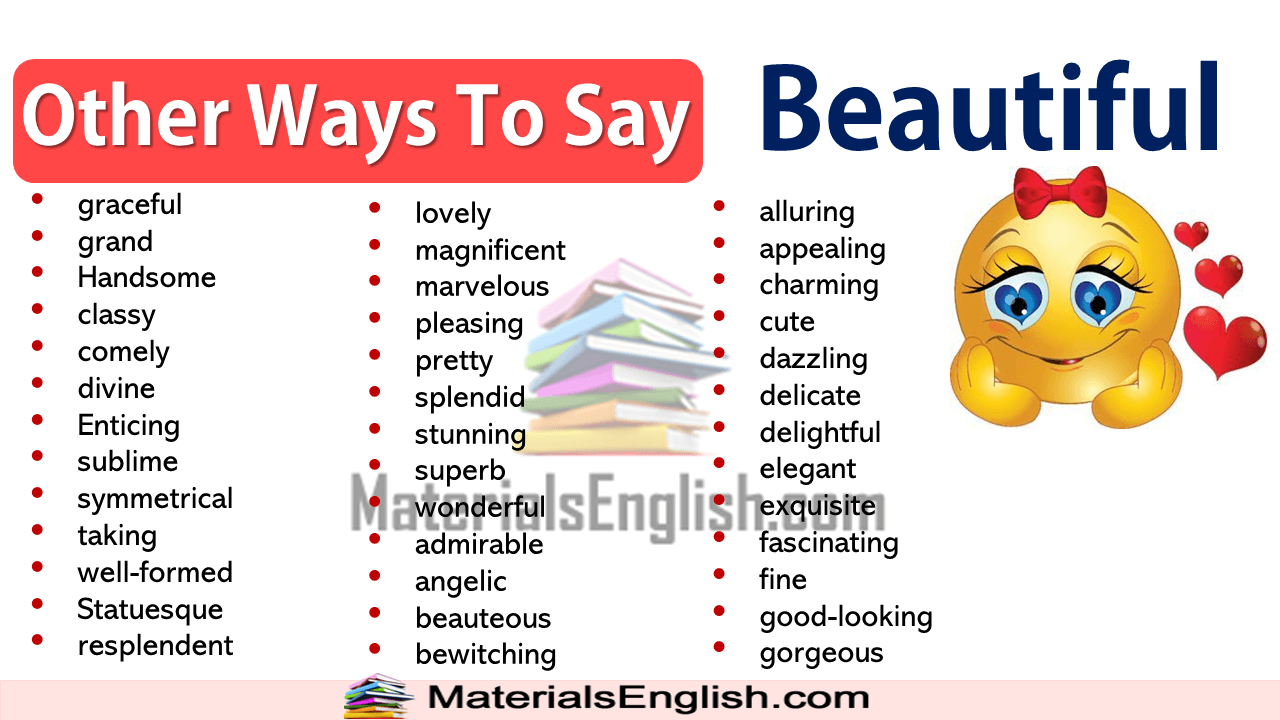 How To Say Beautiful In Other Ways