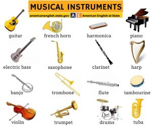 Musical Instruments Vocabulary – Materials For Learning English