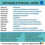 Separable Phrasal Verbs – Materials For Learning English