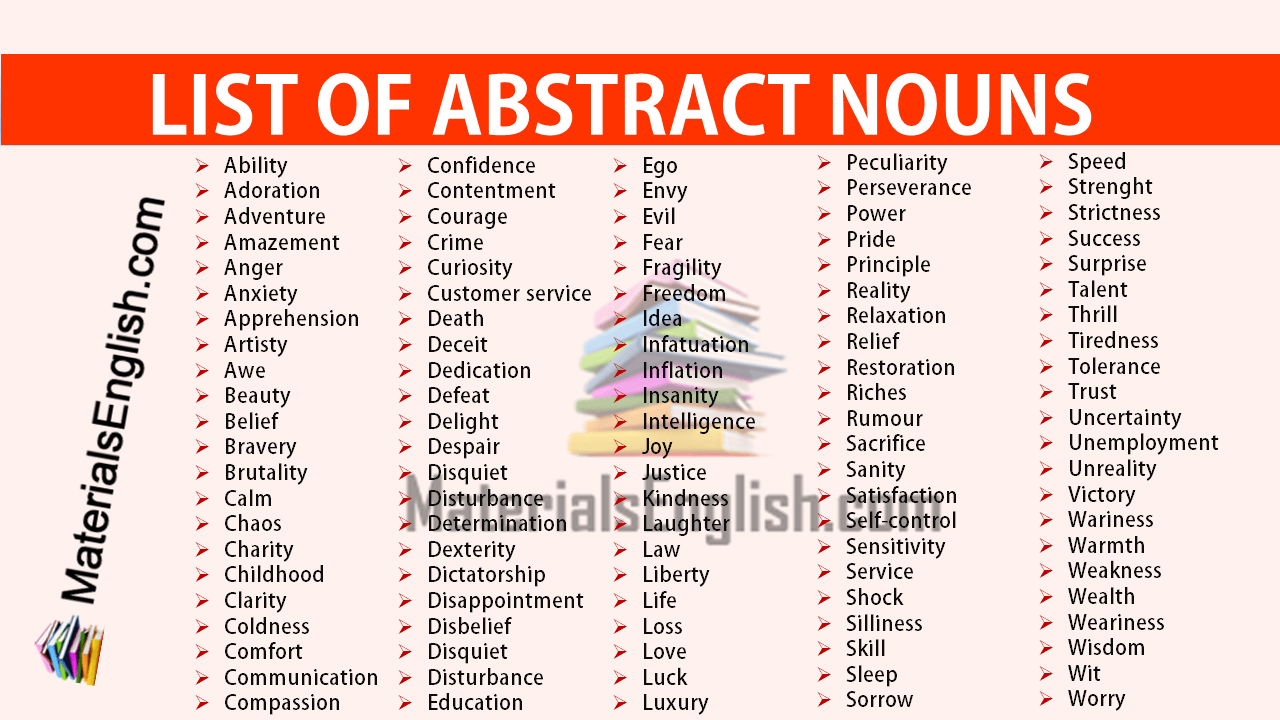 List of abstract nouns