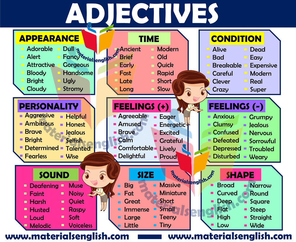 adjective-appearance-materials-for-learning-english
