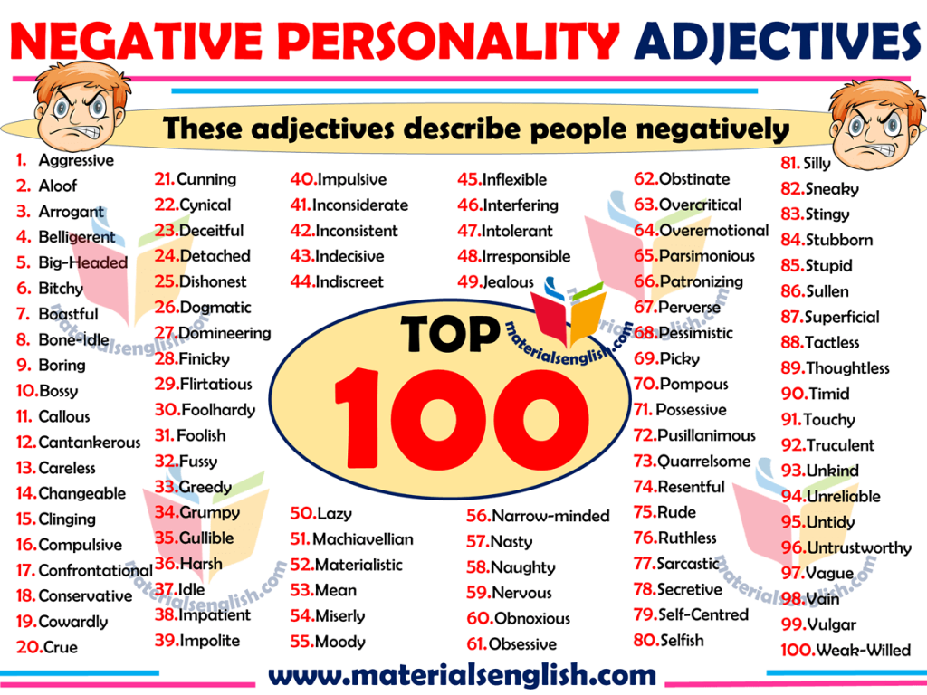 negative-personality-adjectives