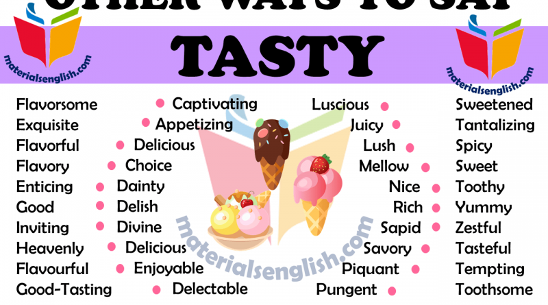 ways-to-say-tasty-materials-for-learning-english