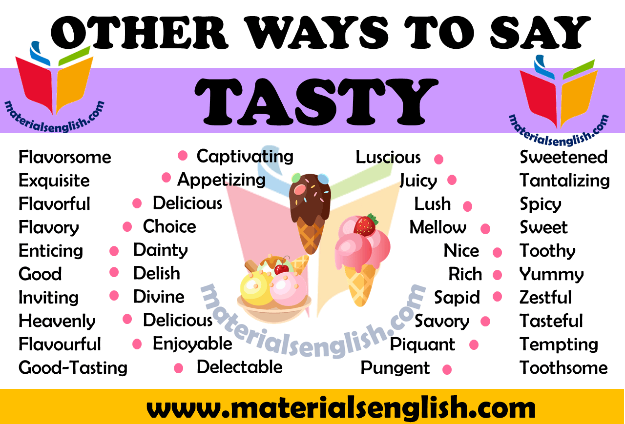 other-ways-to-say-tasty-in-english-materials-for-learning-english